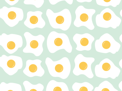 Egg Pattern breakfast eggs mint pattern