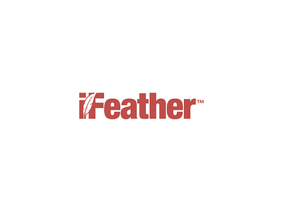 Ifeather branding design feather grapgic design ifeather illustration logo