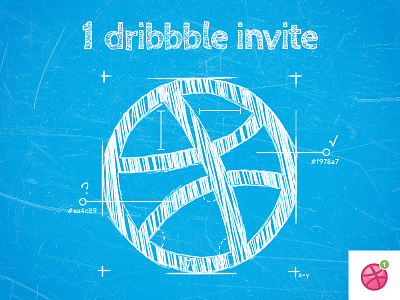 1 dribbble invite giveaway invitation invite logo wireframe