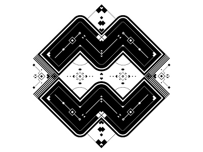 symmetrical nonsense abstract geometric illustrator nonsense symmetrical