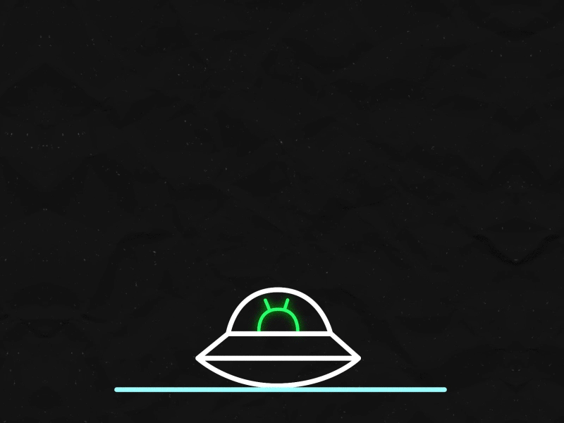 UFO animated gif animation vector