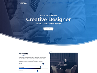 Portfolio portfolio psdtohtml webdesign