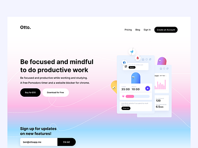 New marketing landing page for Otto