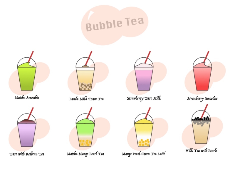 BubbleTea Icon Set by Megan Laurie on Dribbble