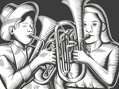 musica mixe art º black white digitalart diseño editorial ilustración instrument musica niña niño oaxaca tradiciones