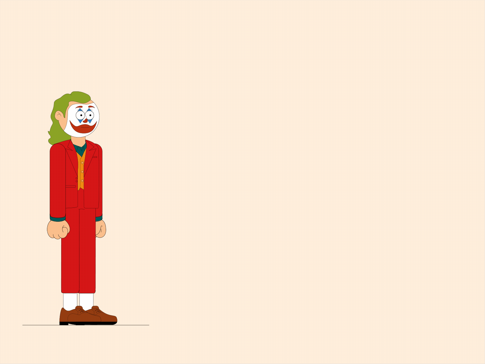 Jumping Joker animation flatdesign illustration illustrator joker movie motion design