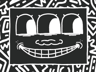 Haring drawing doodle illustrator