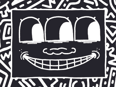 Haring doodle drawing illustrator