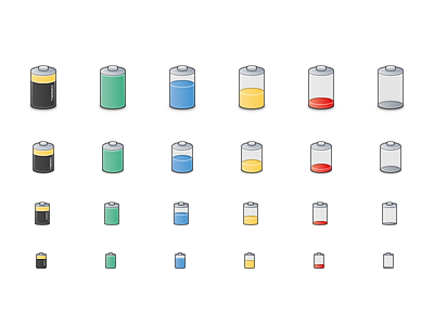 Battery Icons icon inkscape linux