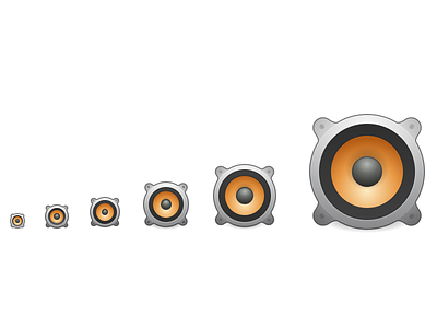 Speaker Icons elementary icon inkscape