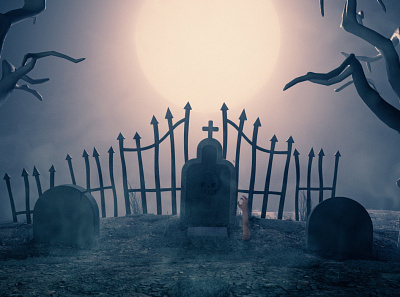 Cemetery 3d arnold render c4d c4dart c4dtoa cinema4d digital art illustration