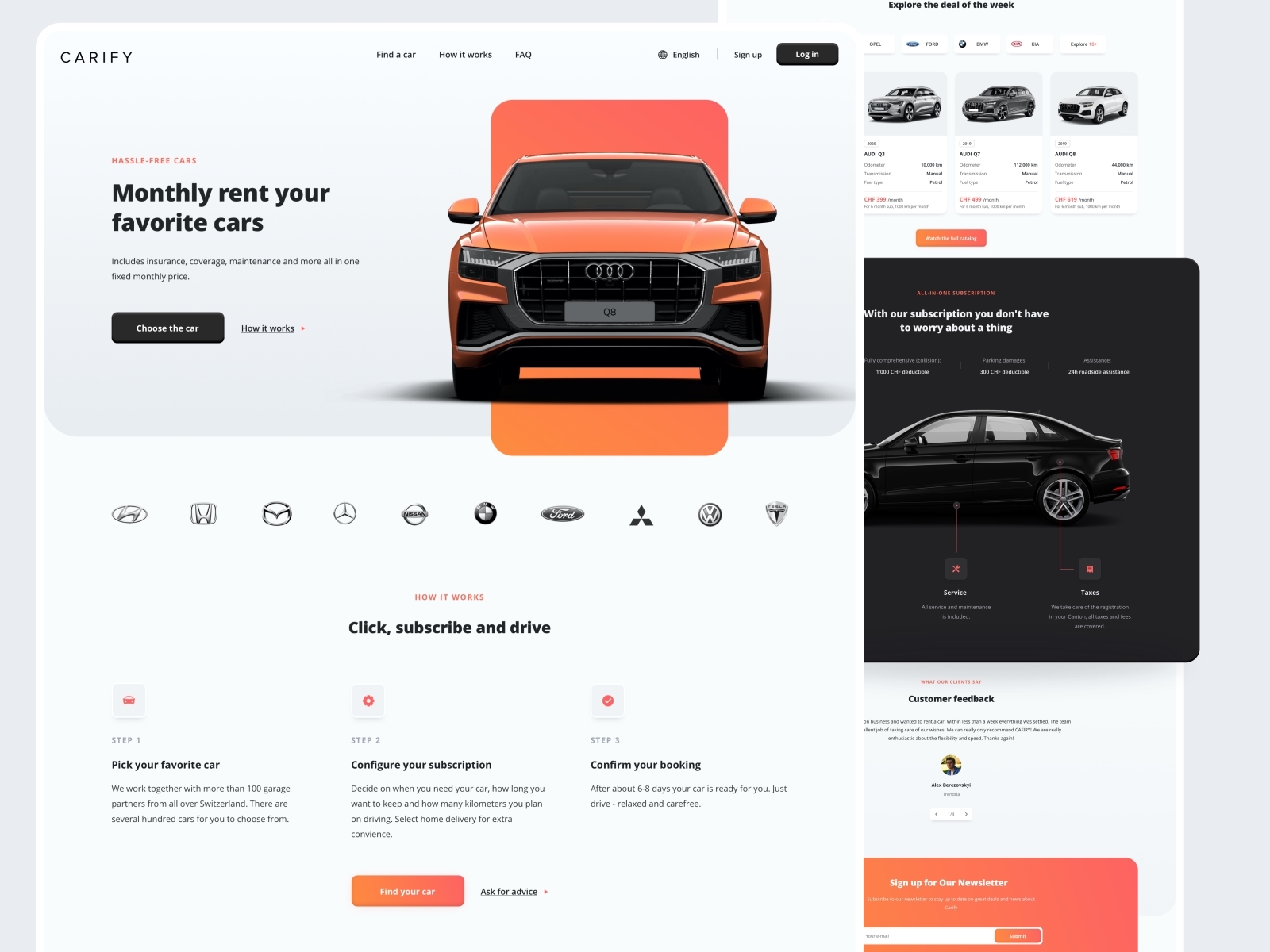 Carify - Car Rental Platform by Vladyslav Germash for Step To Dream on ...