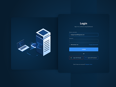 Login Page - Cryptocurrency Dashboard bitcoin clean dark dark blue dashboard design form illustration interaction login screen sign in sketch ui ux web