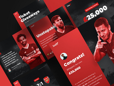 LOW6 - Promotion Materials bets football instagram kit messi post promotion red social sport template twitter typography ui web design
