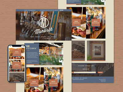 Monarch Redesign baseline creative kansas photograph restaurant webdesign wichita