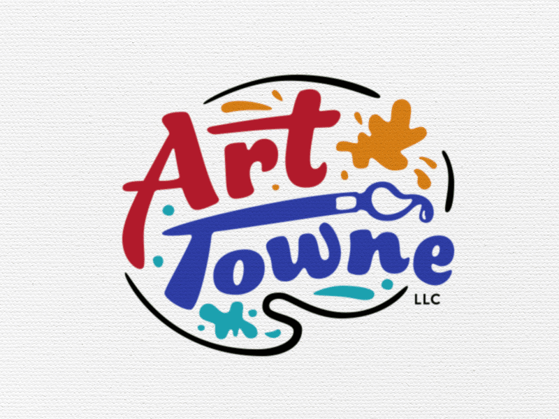 Art Towne art custom type icon identity logo logomark logotype mark paint wichita