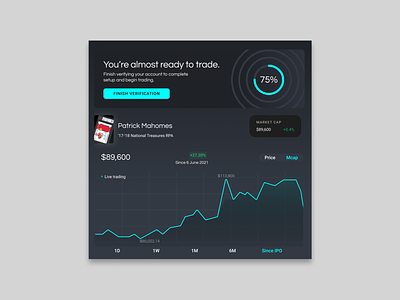 Trading Verification Prompt collector platform fintech trading ui web app