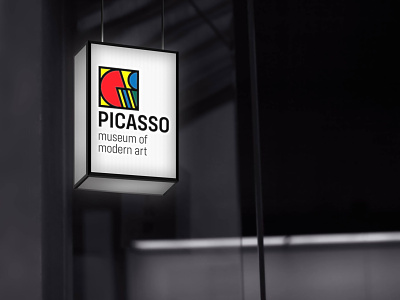 Picasso museum of modern art branding branding design design design art graphic design logo logodesign simple simple design vector