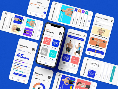 Fitness app ( UI design )