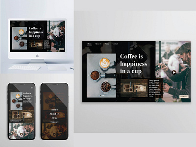 Coffee Web Concept branding branding design coffee design graphic design ui ui design web web design