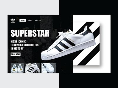 Adidas suprestar web design concept adidas adidas originals branding branding design concept design design art graphic design simple simple design ui ui. web web design