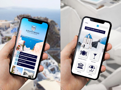 Santorini App Design