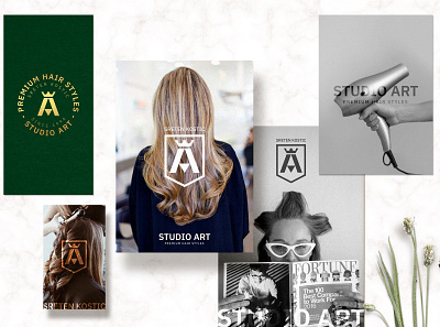 Sreten Kostic branding ( studio art premium hair styles ) branding branding design design design art graphic design logo logodesign simple simple design vector
