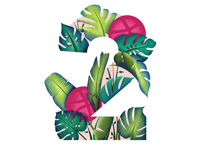 2 Dribbble Invites art basketball basketball logo beach branding design dribbleinvite grapics hawaii illustration leaf leafs ocean player summer surf surfing tropical tropics typography