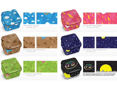 box design for mooncake