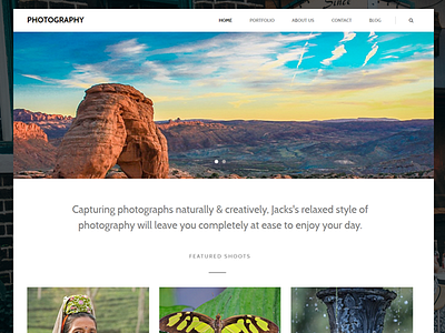 Photography WordPress theme - WIP blog homepage magazine theme wordpress wordpress theme
