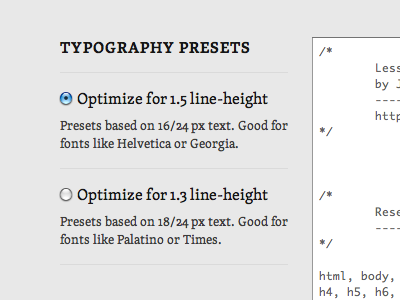 New subheading less framework 3 skolar typekit