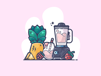 Smoothie adobe art cartoon clean color creative designer dribbble flat graphic graphic design health illustration illustrator modern portfolio shot simple smoothie