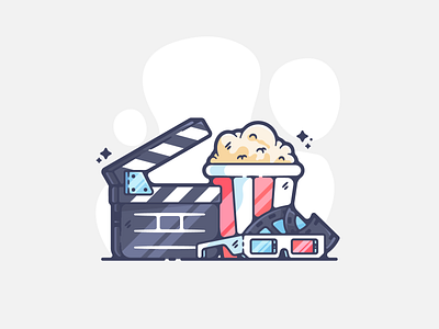 Cinema adobe art cartoon clean color creative designer dribbble film flat graphic graphic design illustration illustrator modern movies portfolio shot simple