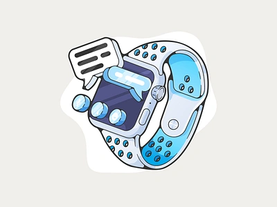 apple watch adobe adobe illustrator apple artwork clean color creative designer dribbble flat flat design graphic design illustration minimal modern portfolio shot tech vector art