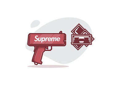 Supreme Cash Cannon 800x600 art design graphic illustration