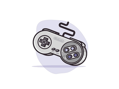 SNES Controller art artwork design graphic graphic design illustration illustrations vector