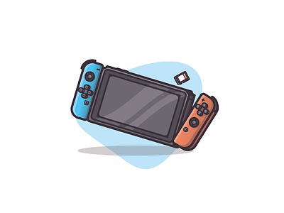 Nintendo Switch art dribbble graphic illustration minimal shots video game