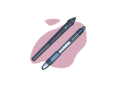 Some Pens art artwork design dribbble graphic graphic design illustration illustrations minimal shots vector