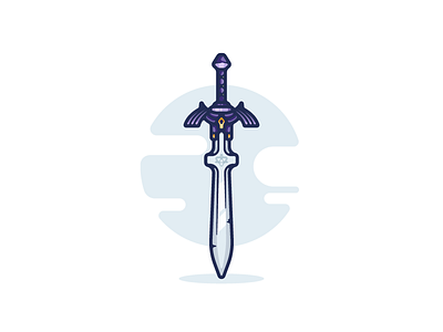 The Master Sword art artwork design dribbble game graphic graphic design illustration illustrations minimal retro shot shots vector video game video games zelda