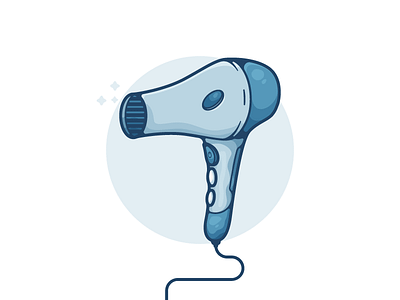Hair Dryer beauty design dribbble dryer graphic hair hair dryer illustration illustrations minimal vector
