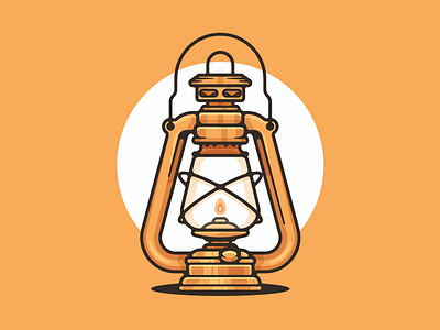 Oil Lantern adobe adobe illustrator art clean color creative designer dribbble flat flat design graphic graphic design illustration minimal monochromatic portfolio shot simple vector vector art