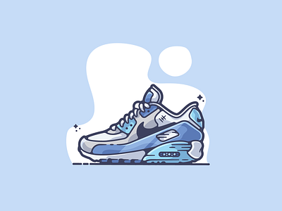 Air Max 90 adobe art cartoon clean color creative designer dribbble flat flat design graphic graphic design illustration minimal modern portfolio procreate shot simple