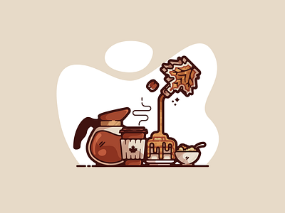 Pancake Breakfast adobe art breakfast cartoon clean color creative designer dribbble flat food graphic graphic design illustration illustrator modern pancakes portfolio shot simple