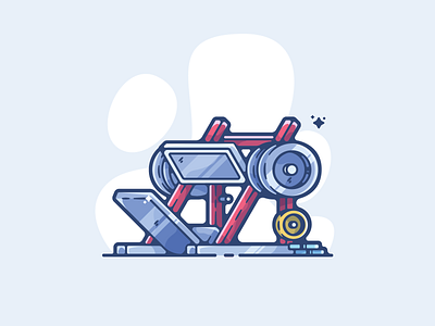 Leg Day adobe art cartoon clean color creative designer dribbble exercise flat graphic graphic design illustration illustrator modern portfolio shot simple workout