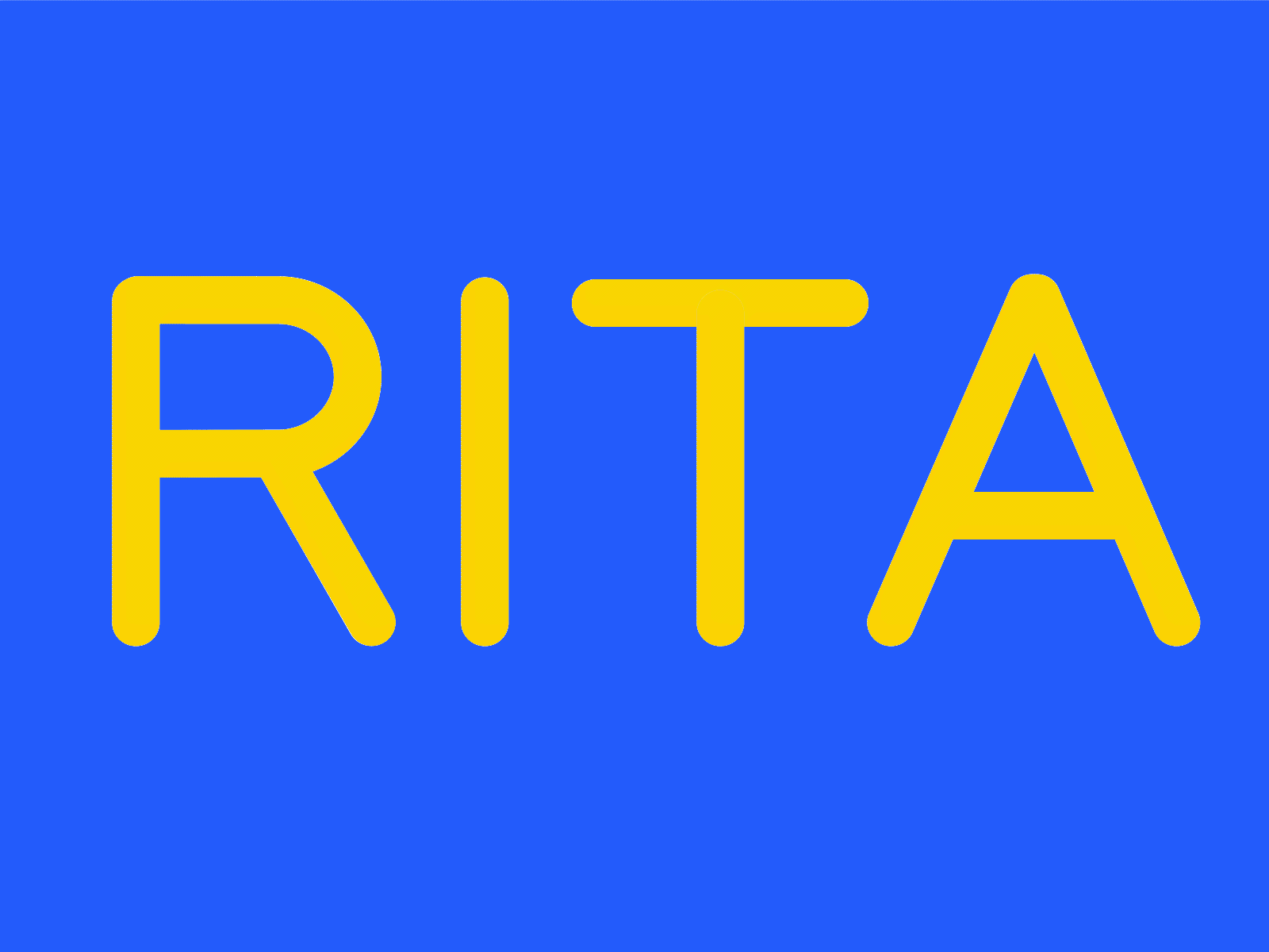 Rita Text effect animation design illustration text effect