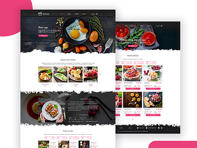 Private restaurant official website gourmet official website web，interface