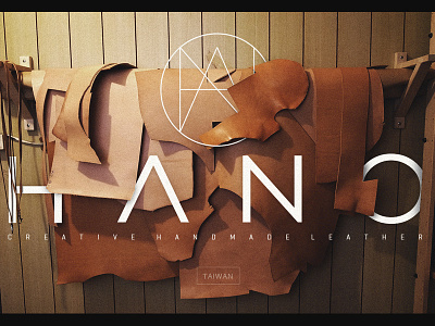 H A N O Branding poster brand design handmade hano leather logo poster