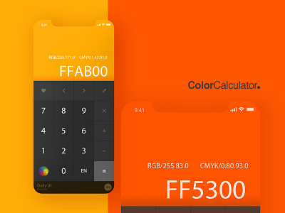 Daily UI #004 - Calculator calculator calculator app cmyk color dailui dailyui rgb