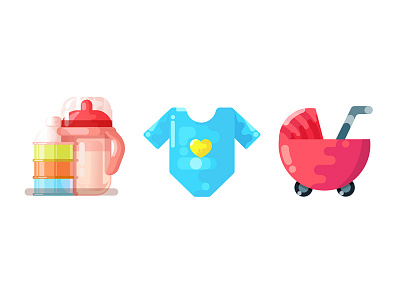 Icon practice baby care icon illustration practice