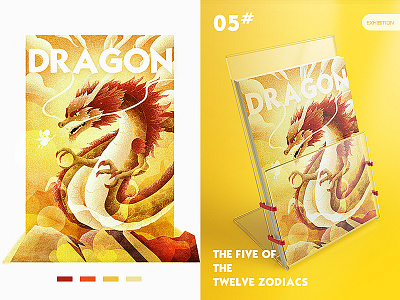 05 Dragon elf illustration mountain zodiac